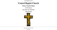 Desktop Screenshot of deer-park.central-baptist-church.us