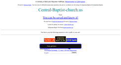 Desktop Screenshot of central-baptist-church.us