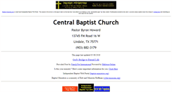 Desktop Screenshot of lindale-tx.central-baptist-church.us