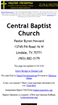 Mobile Screenshot of lindale-tx.central-baptist-church.us