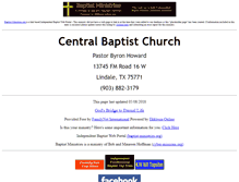 Tablet Screenshot of lindale-tx.central-baptist-church.us